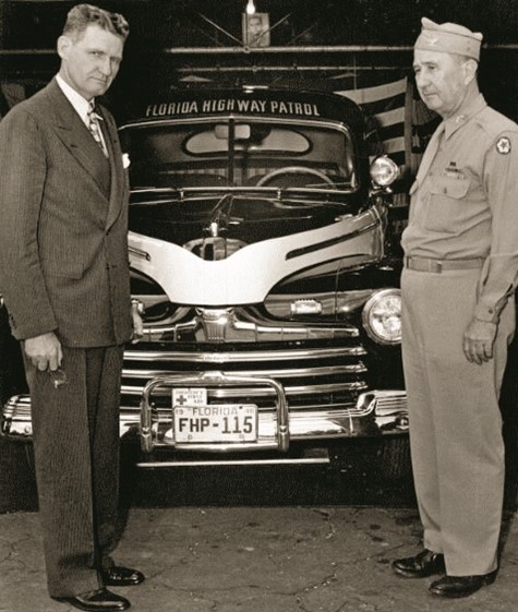 Gov. Caldwell and Col. Kirkman, (U.S. Army uniform) Winter Haven