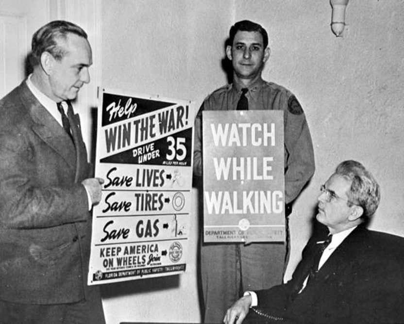 Gov. Holland, Capt. Hill, and Dir. Gilliam