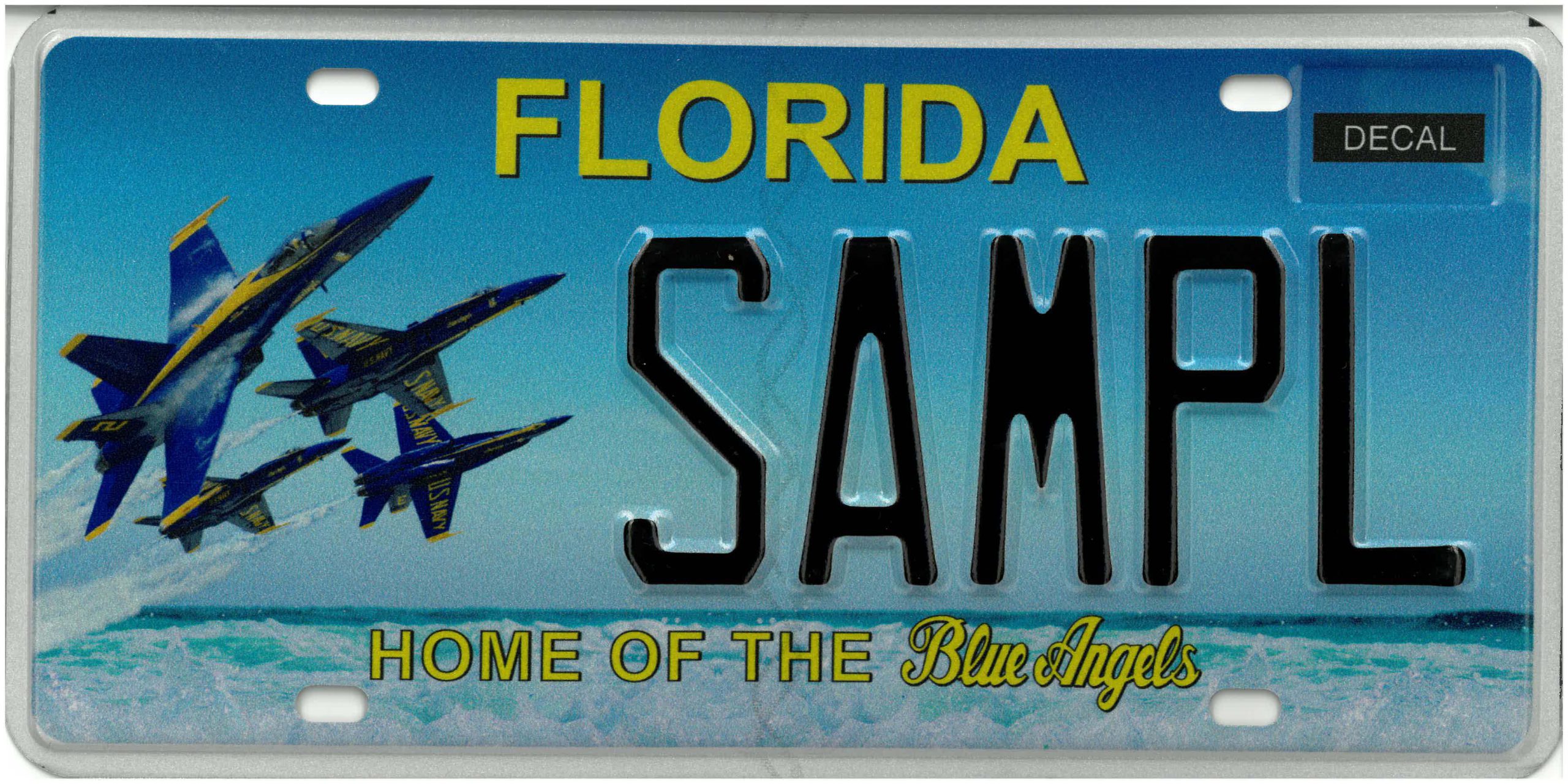 Blue Angels License Plate