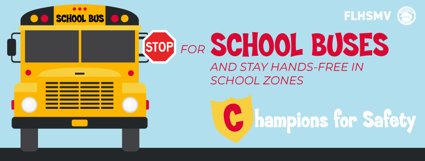 Stop for School Buses and Stay Hands-Free in School Zones