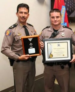Trooper Jason Ekstrom receives Silver Star Award