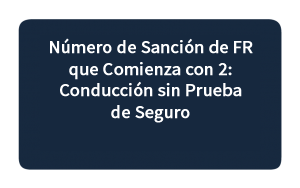 Número de Sanción de FR que Comienza con 2