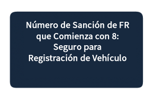 Número de Sanción de FR que Comienza con 8