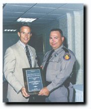 Trooper Freeman receives Trooper of the Year award