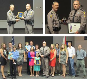 Trooper Litzell receives Purple Heart award