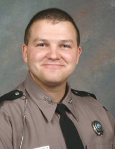 Trooper McElderry receives Purple Heart award