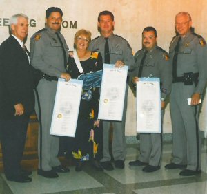 Troopers Roden, Saavedra, and Smith receive Trooper of the Year award