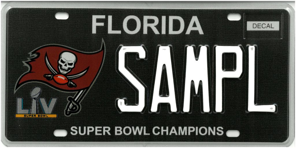 Tampa Bay Buccaneers Specialty License Plate