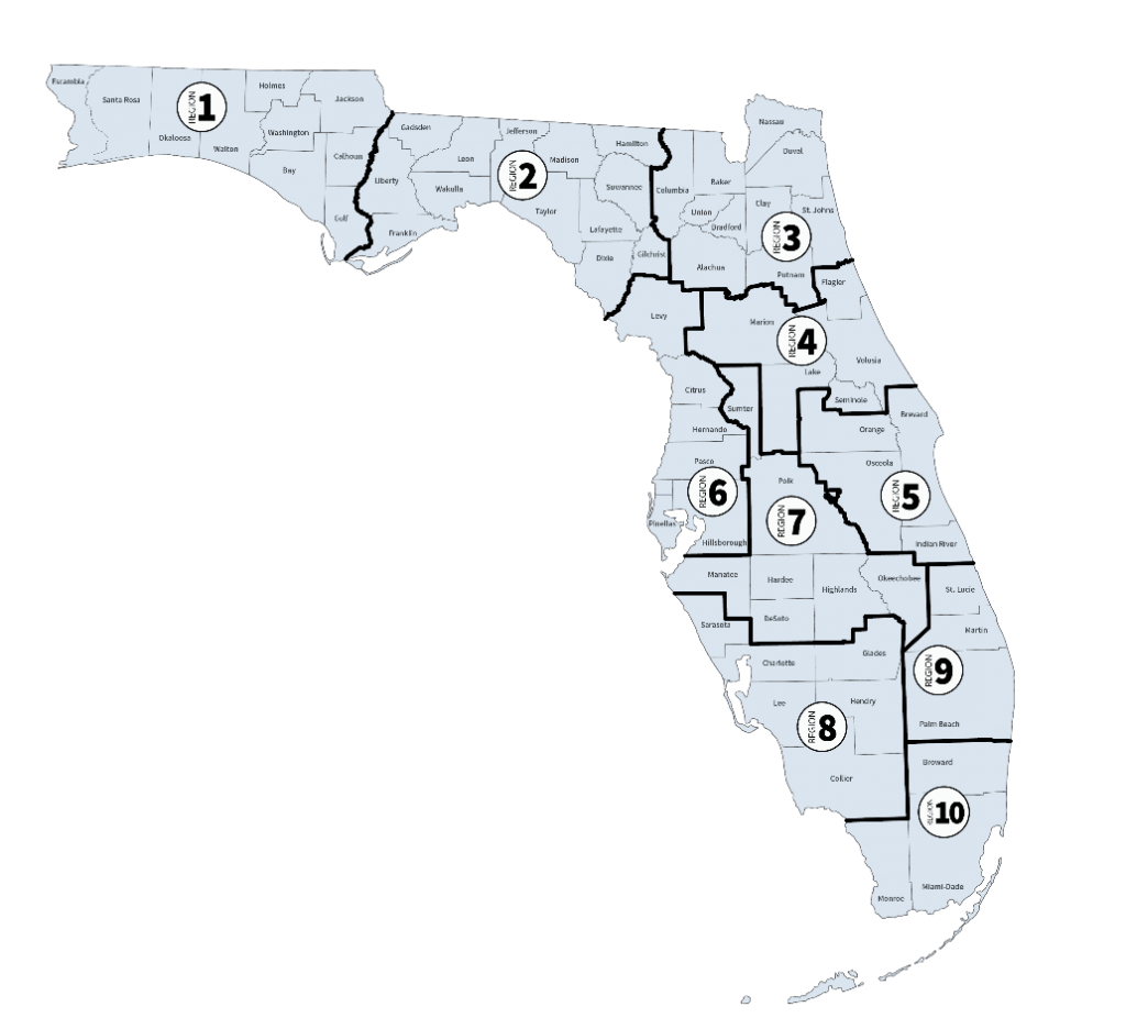 UTC Regional Map