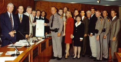 Trooper Yodonis receives Trooper of the Year award