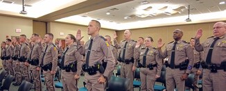 FHP Troopers taking oath