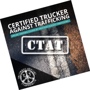 image of certified trucker against trafficking