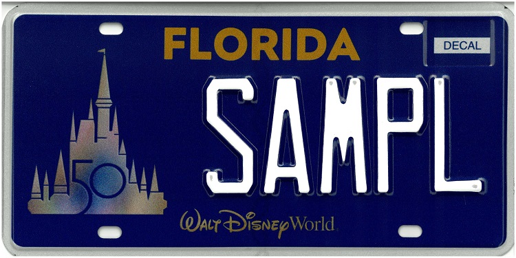 New Disney License Plate