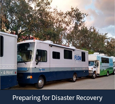 FLOW busses preparing for disaster recovery