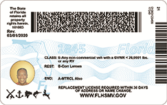 back of new drivers license starting august 2020