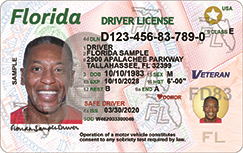 front of new driver license starting august 2020