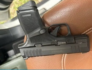 Loaded gun found in car
