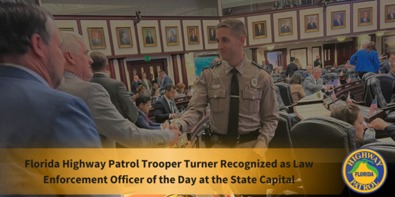 Trooper Turner meeting with legislative members