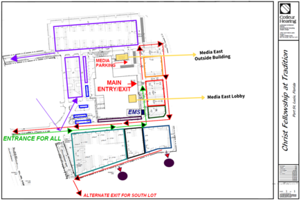 Mapa de Estacionamiento de la Iglesia