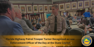 From among four finalists, Florida Highway Patrol (FHP)Trooper Steven Turner was selected as the winner. 