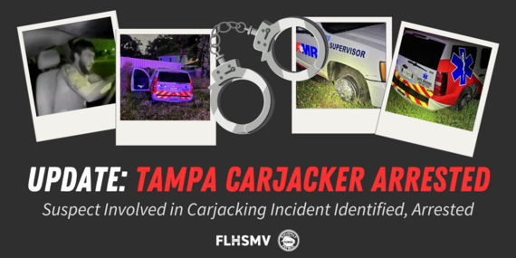 Suspect Involved in Tampa Carjacking Incident Identified, Arrested