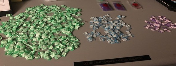 Bolsas de fentanilo junto con Cocaína y Heroína