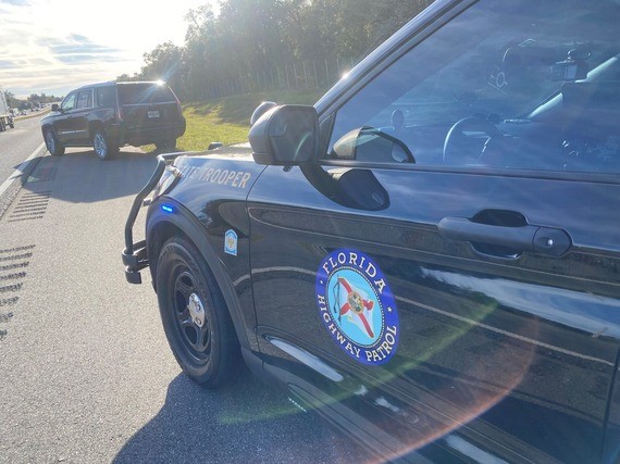 Trooper pulled over a 2018 Cadillac Escalade