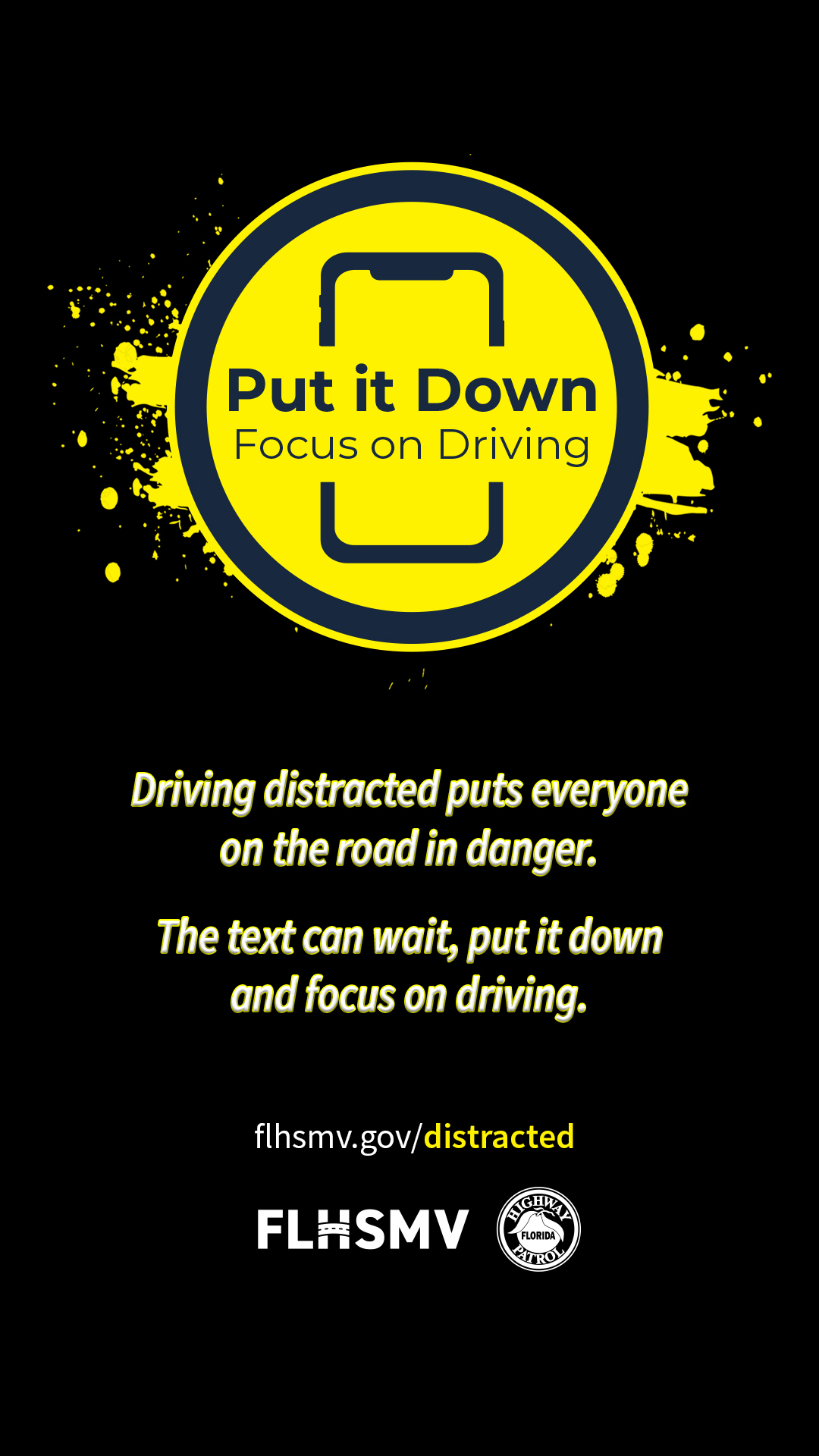 Put it down and focus on driving