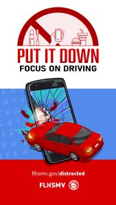Put it down and focus on driving