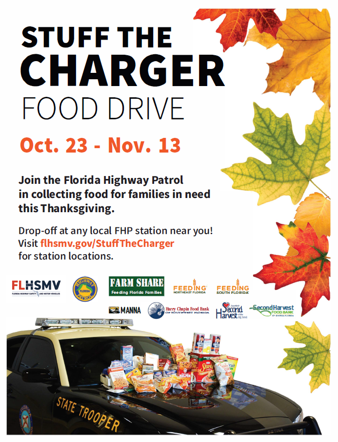 Stuff the Charger Food Drive - October 23 through November 13