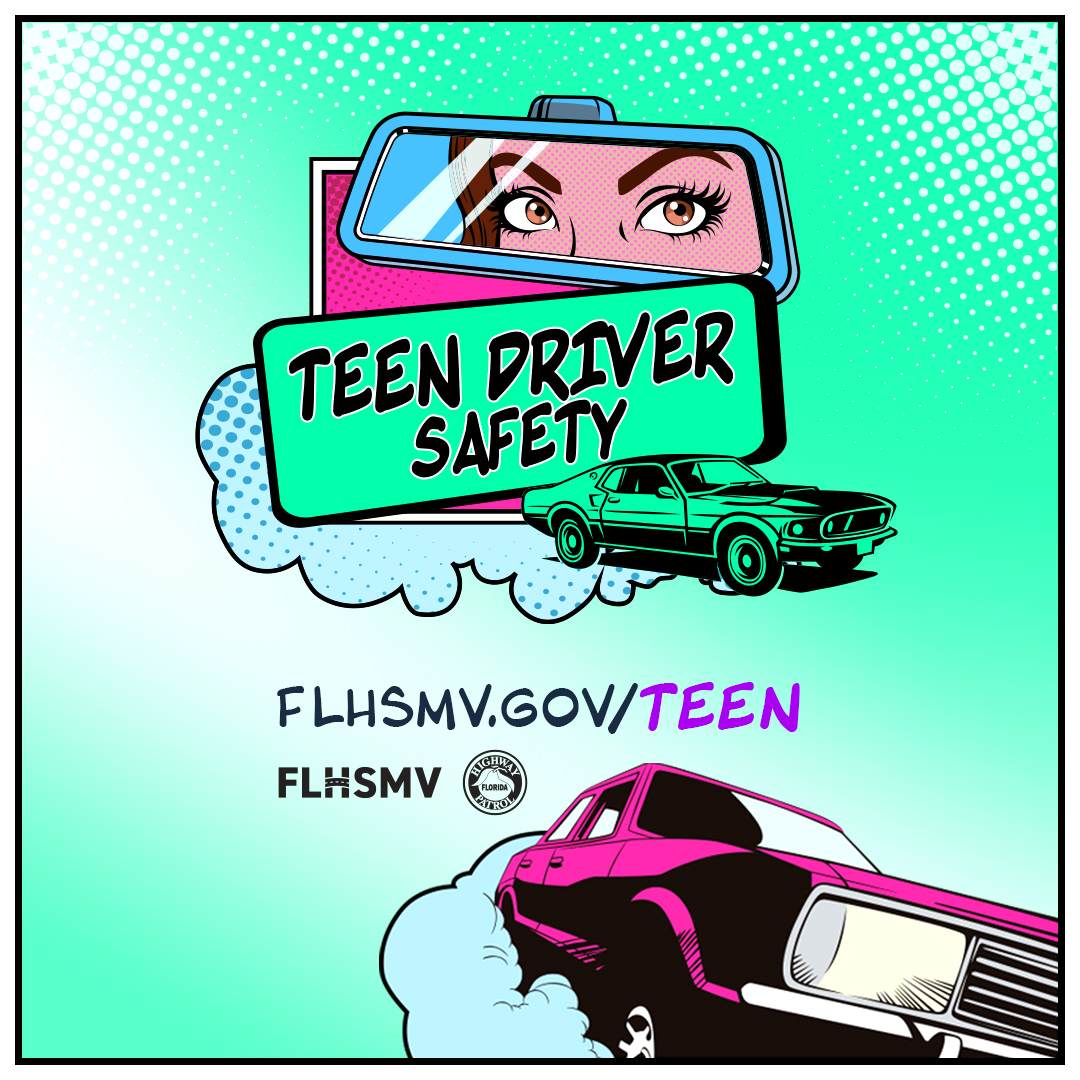 Teen Driver Safety 1080 by 1080 image