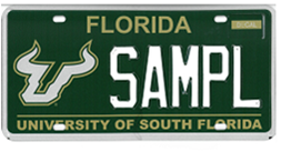 USF License Plate